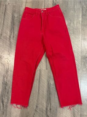 Guess Women's Bright Red Skinny Jeans
